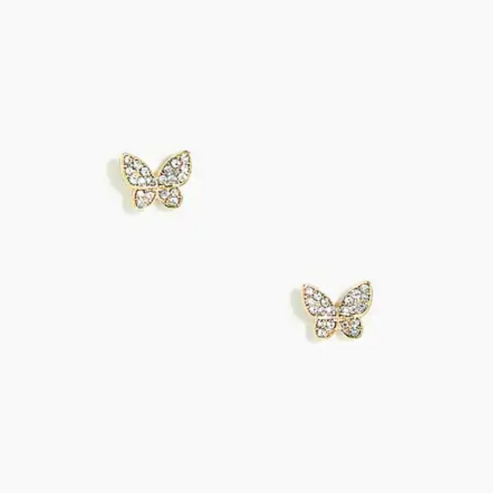 3/$33 Crystal butterfly earring